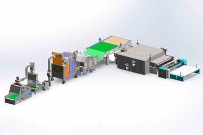 HJ-폴리에스터 와딩 생산 라인